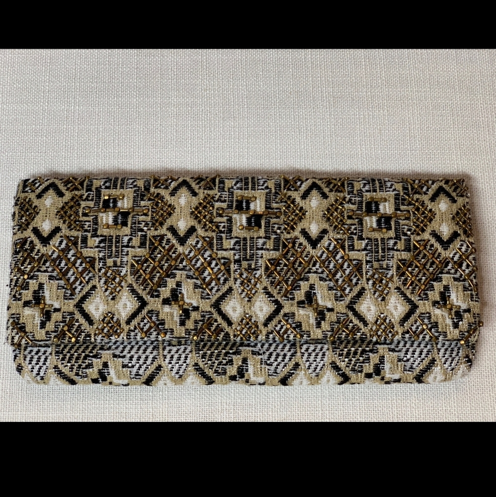 Roberta Roller Rabbit Clutch Beaded and Embroidery